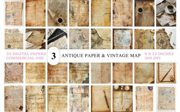 Download Antique Paper &amp; Vintage Map Texture - Antique paper Collection